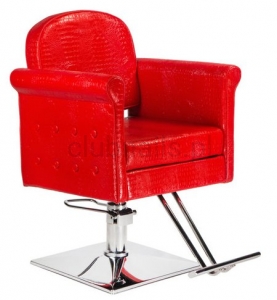 Fotel fryzjerski Carlo czerwony BM-256