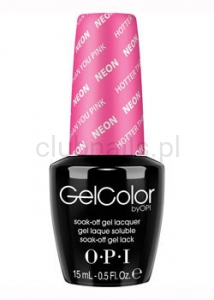 OPI - GelColor - Hotter Than You Pink *NEON COLLECTION 2014* #GCN36