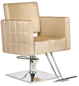 Fotel fryzjerski Leone kremowy BM-297