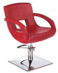 Fotel fryzjerski Nino BD-1131  czerwony