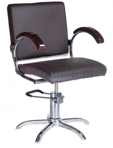 Fotel fryzjerski Roco BR-3930 brązowy