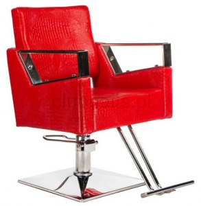 Fotel fryzjerski Roberto BM-203 czerwony