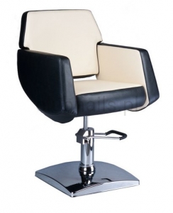 Fotel fryzjerski NICO czarno-kremowy BD-1088