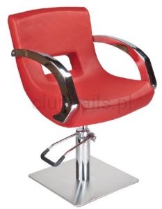 Fotel fryzjerski Nino BD-1131  czerwony